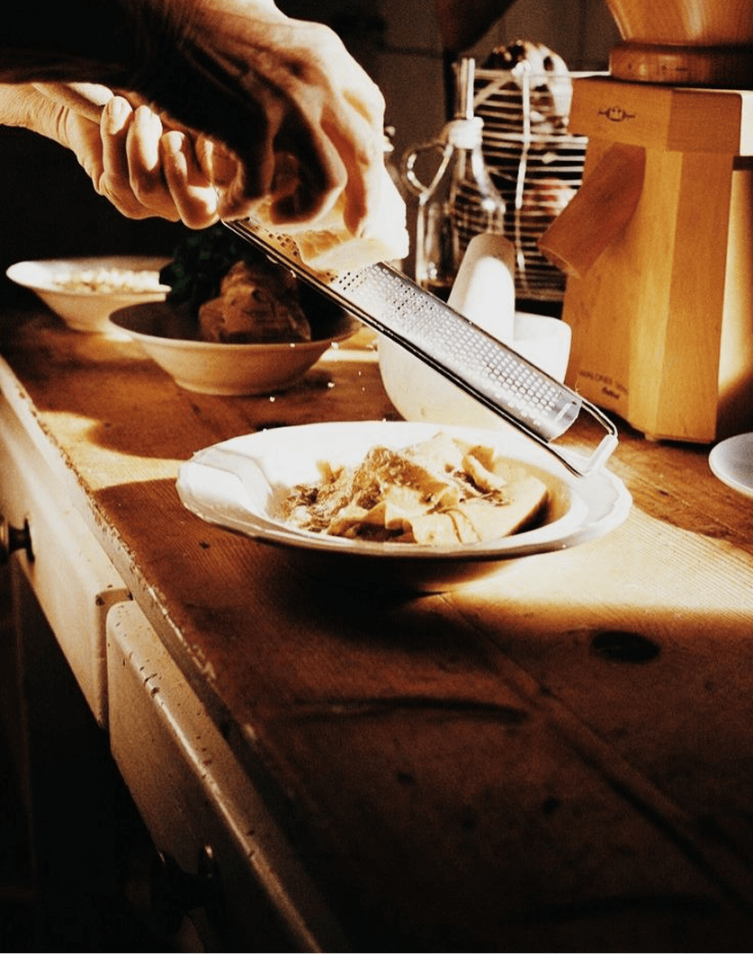 Elegant private dining service dishes